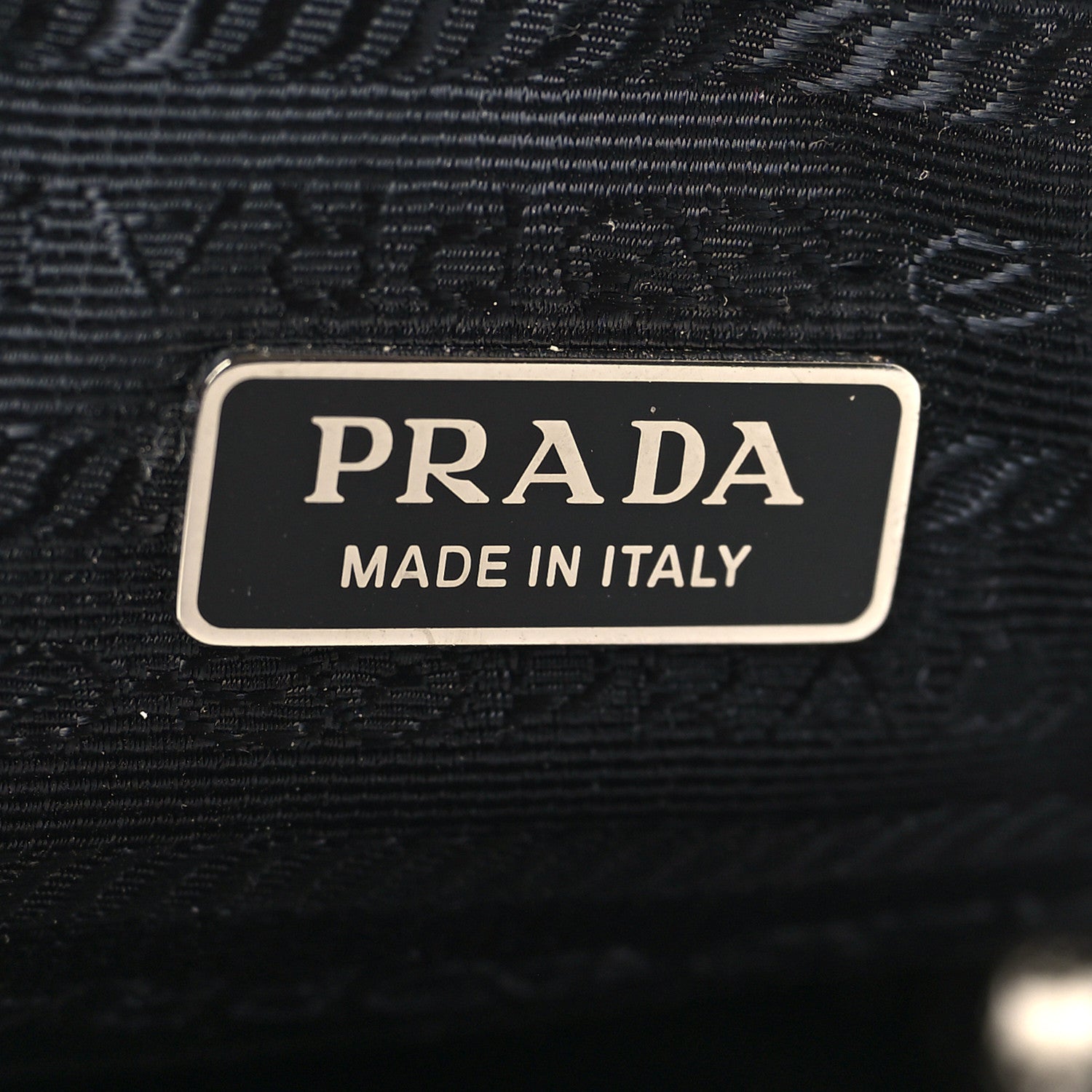 Prada Satin Crystal Zip Phone Case Crossbody Bag Black 5 of 7