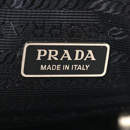 Prada Satin Crystal Zip Phone Case Crossbody Bag Black 5 of 7