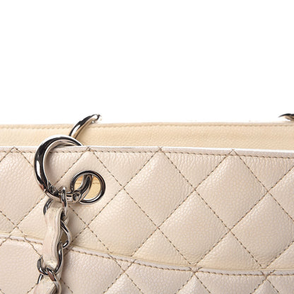Chanel Caviar Quilted Grand Shopping Tote GST White 11 of 20
