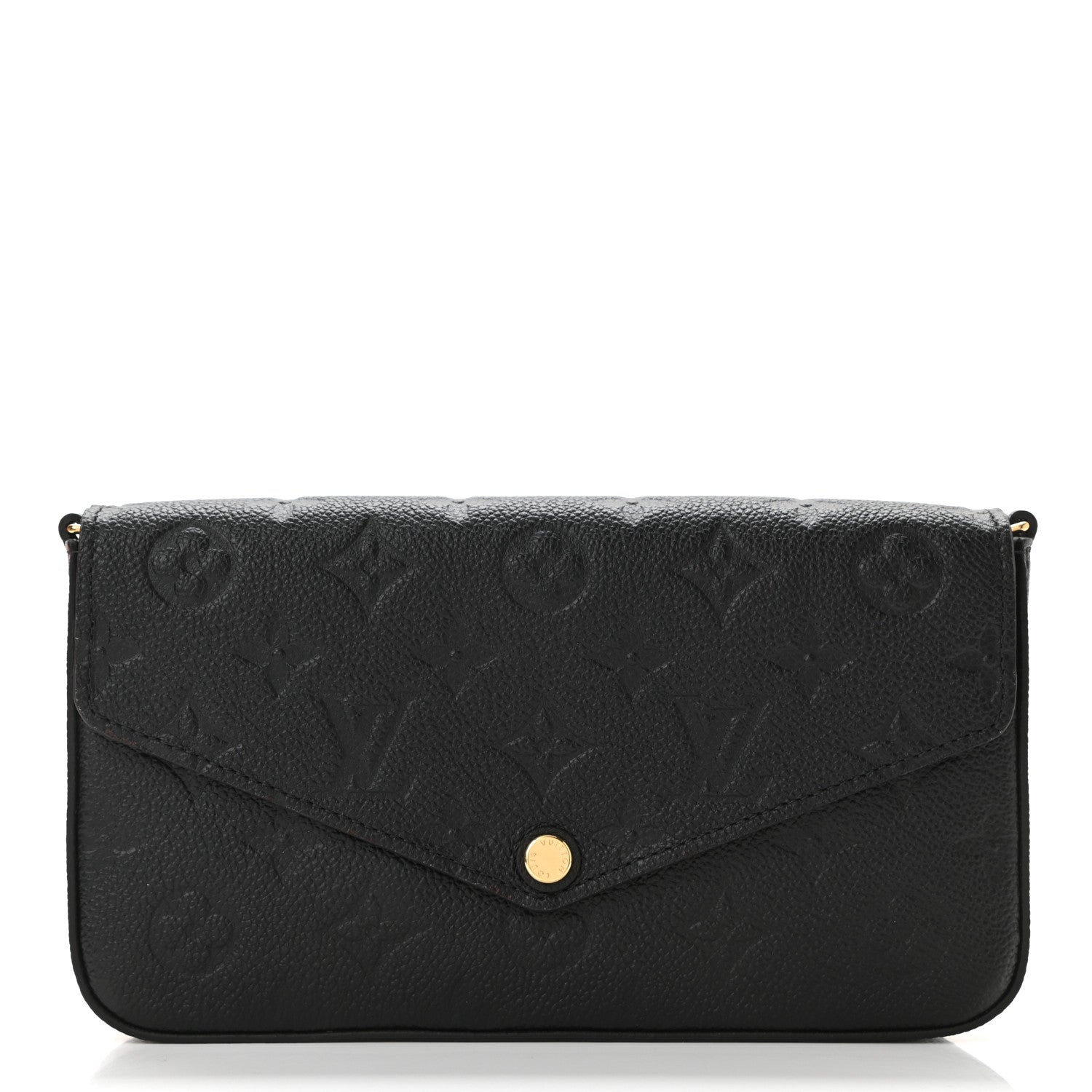 Louis Vuitton Empreinte Pochette Felicie Chain Wallet Black 3 of 11