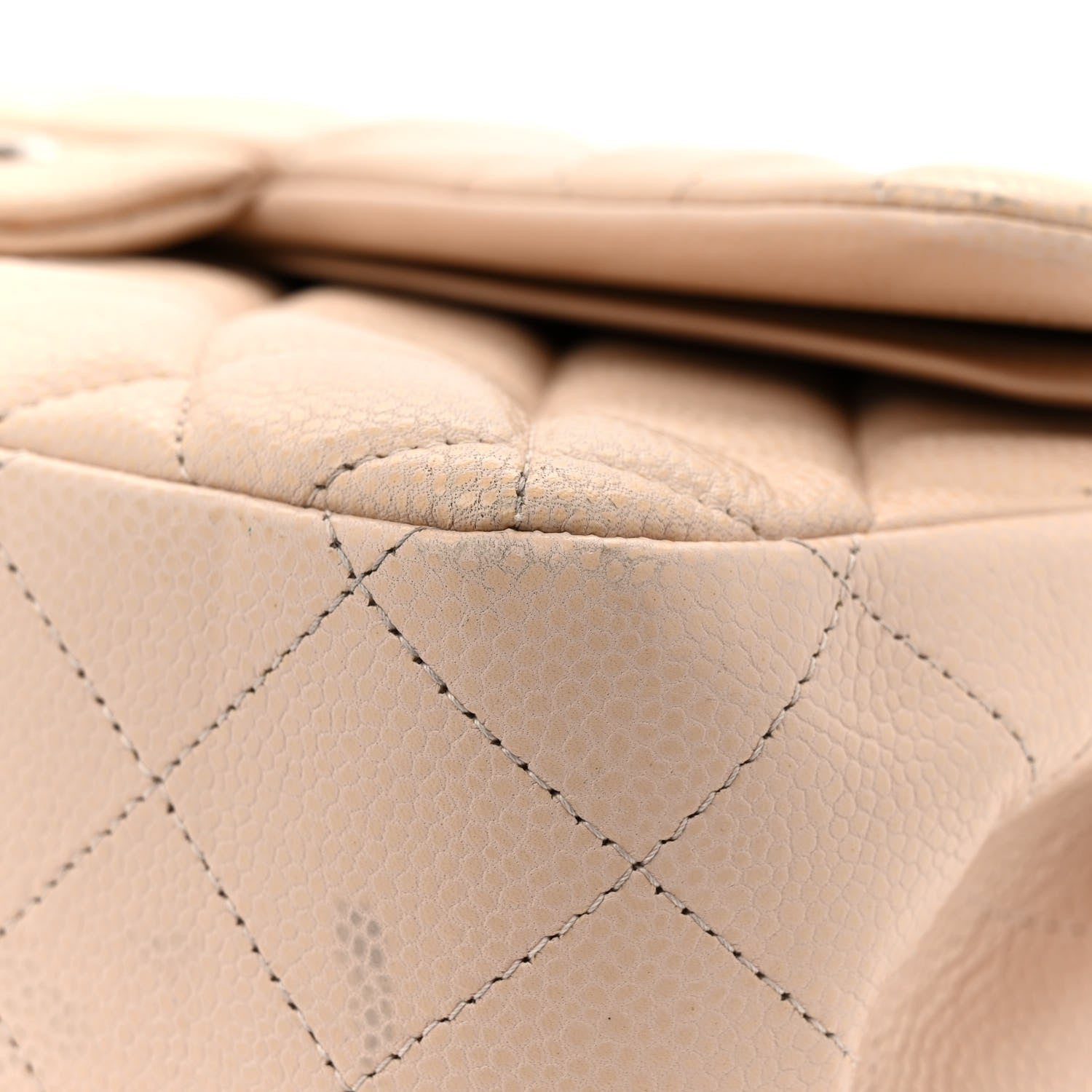 Chanel Caviar Quilted Jumbo Double Flap Light Pink 18 of 19