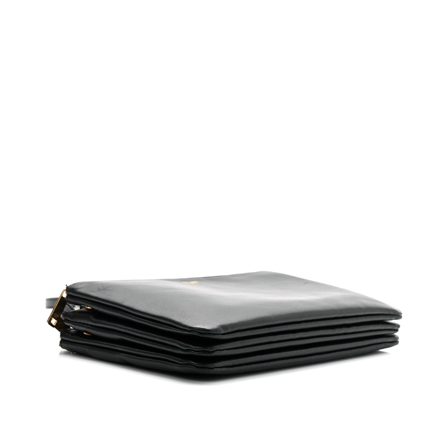 Lambskin Small Trio Crossbody Bag Black