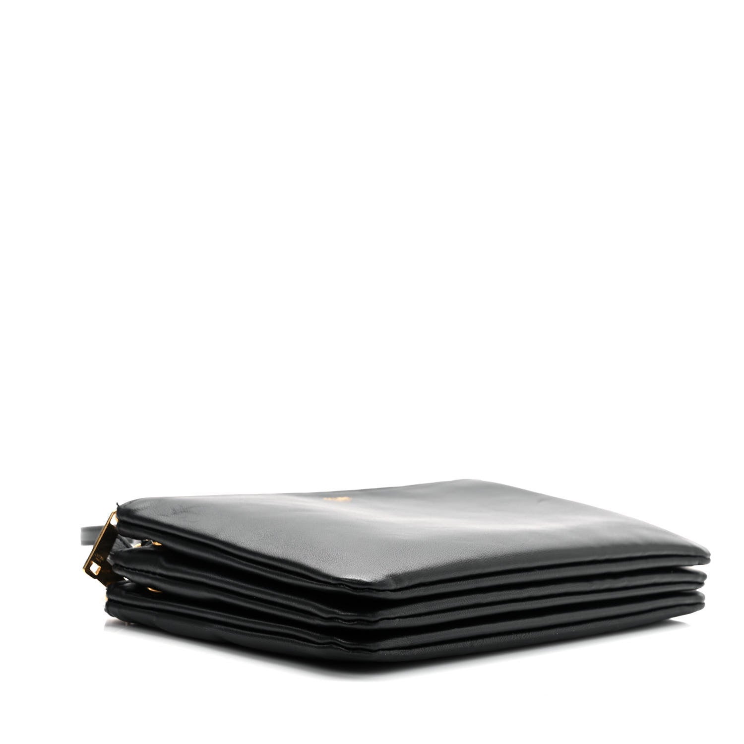 Celine Lambskin Small Trio Crossbody Bag Black 4 of 10
