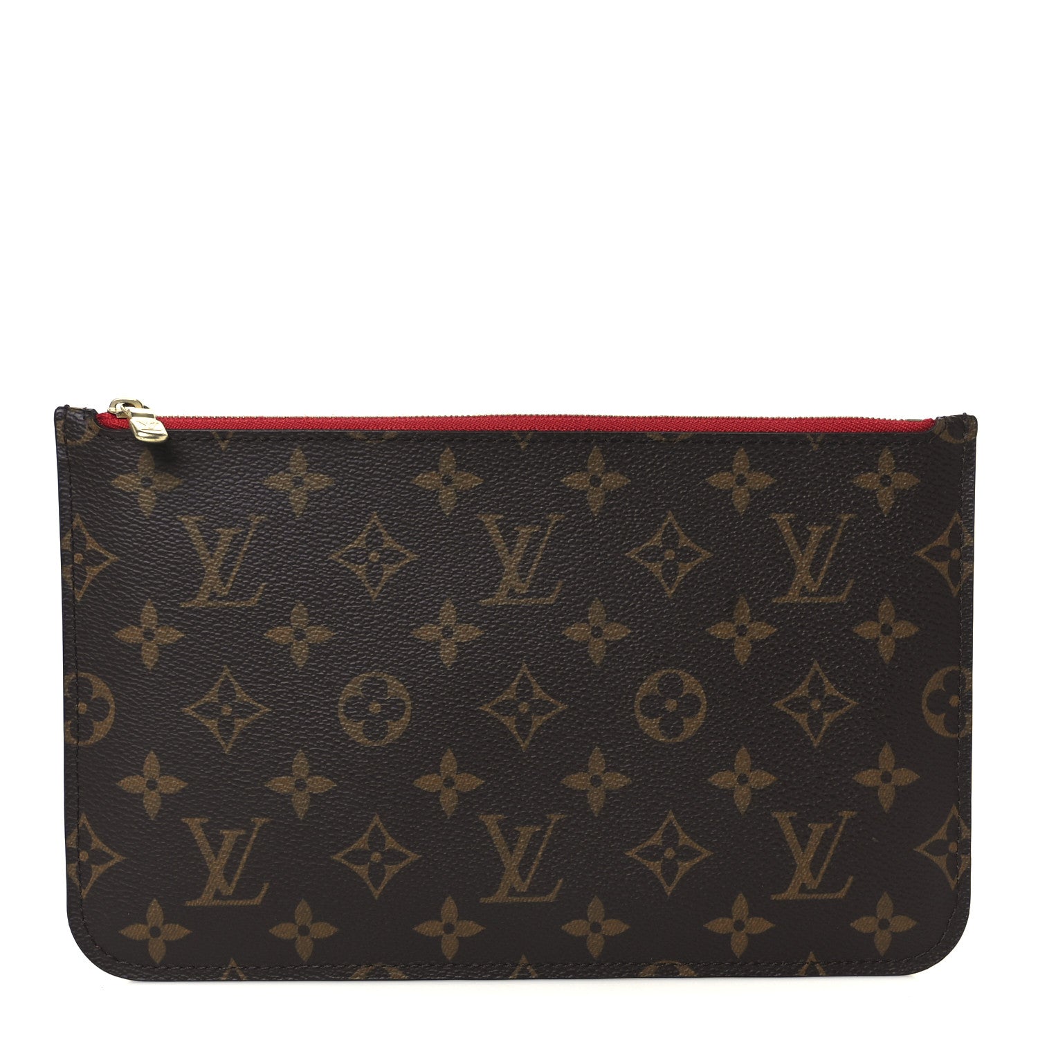 Louis Vuitton ケース ブラウン/レッド Louis Vuitton Monogram Neverfull MM GM Pochette Cherry 1769873