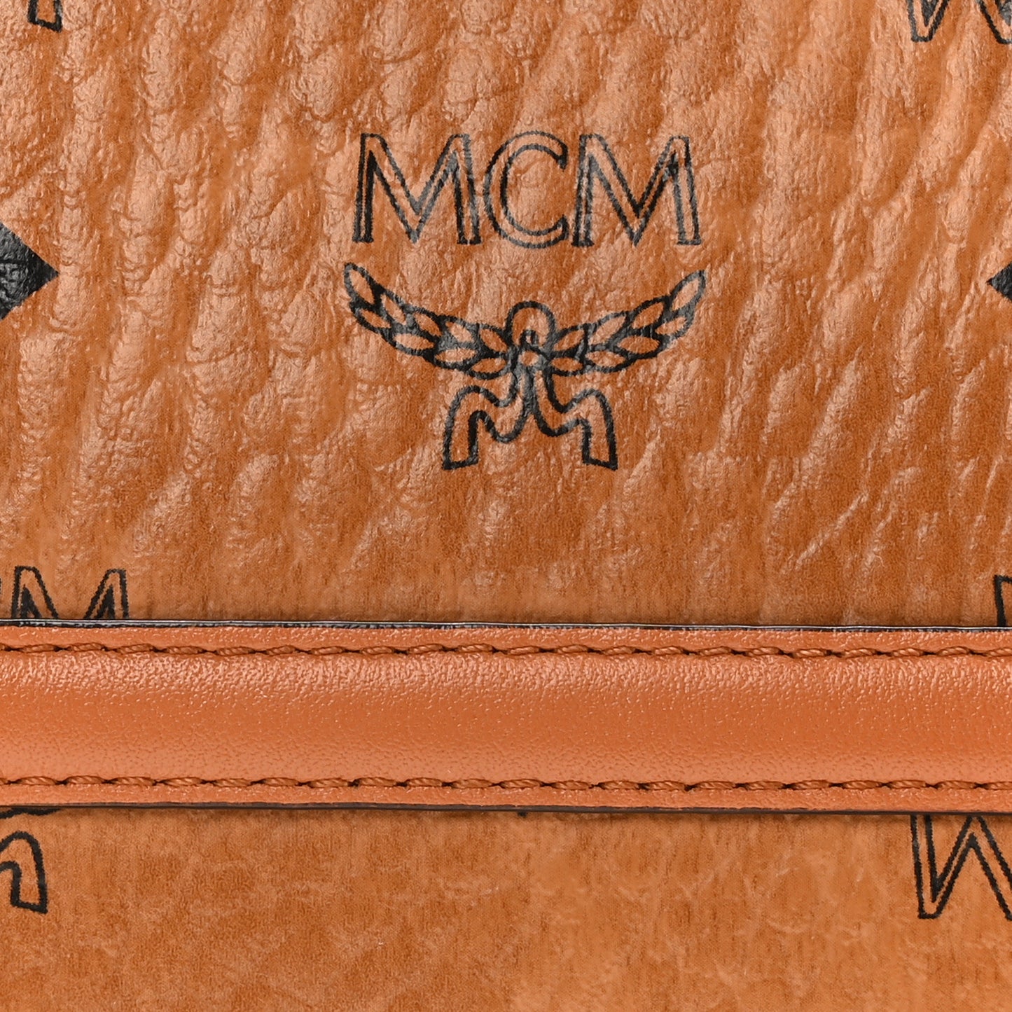 Visetos Nappa Mini Delmy Chain Shoulder Bag Cognac