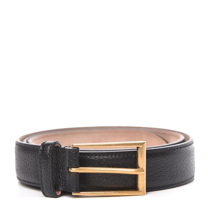Gucci Textured Dollar Calfskin 30mm Belt 95 38 Black 1 of 6