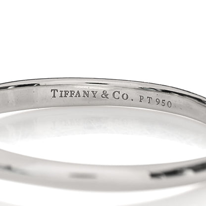Tiffany Platinum Diamond .07ct Elsa Peretti Marquise Band Ring 64 10.75 4 of 5
