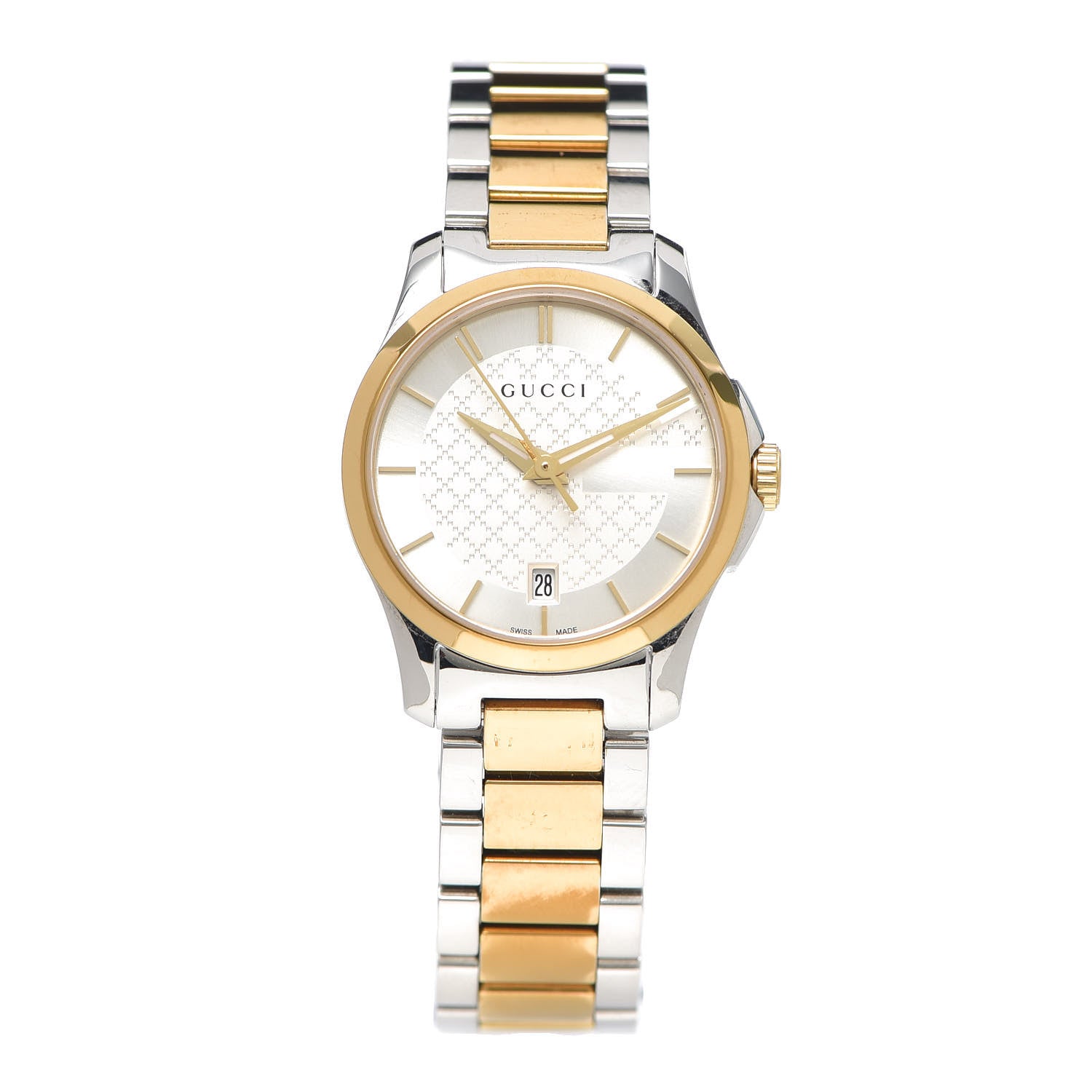 Gucci Stainless Steel 27mm G-Timeless Two Tone Quartz Watch 1 of 6