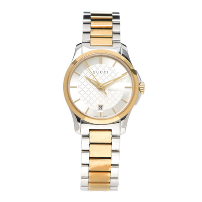 Gucci Stainless Steel 27mm G-Timeless Two Tone Quartz Watch 1 of 6