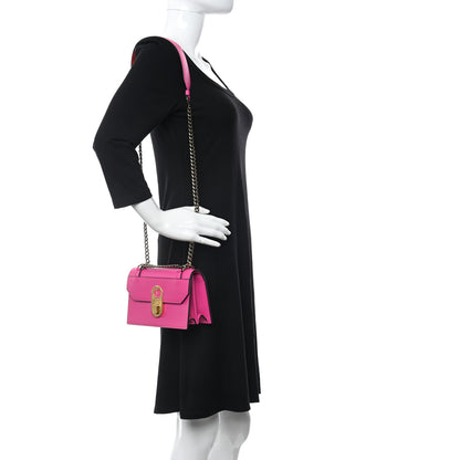 Christian Louboutin Calfskin Elisa Mini Shoulder Bag Loubi Hot Pink 2 of 8