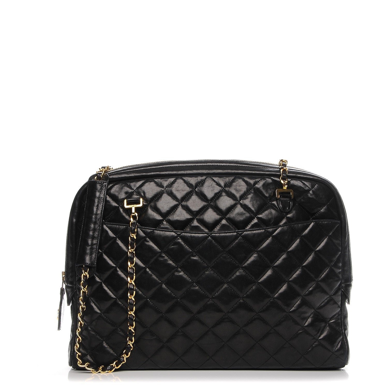 Chanel Lambskin Quilted Camera Case Black 1 of 9