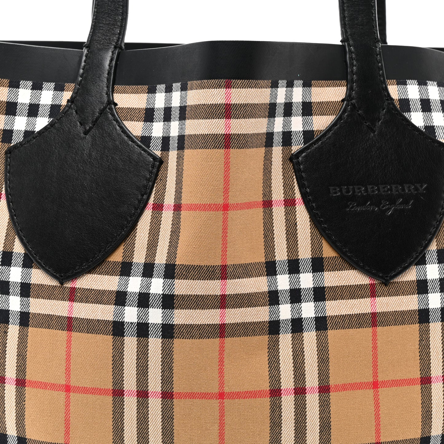 Vintage Check Medium The Giant Reversible Tote Antique Yellow Bright Red