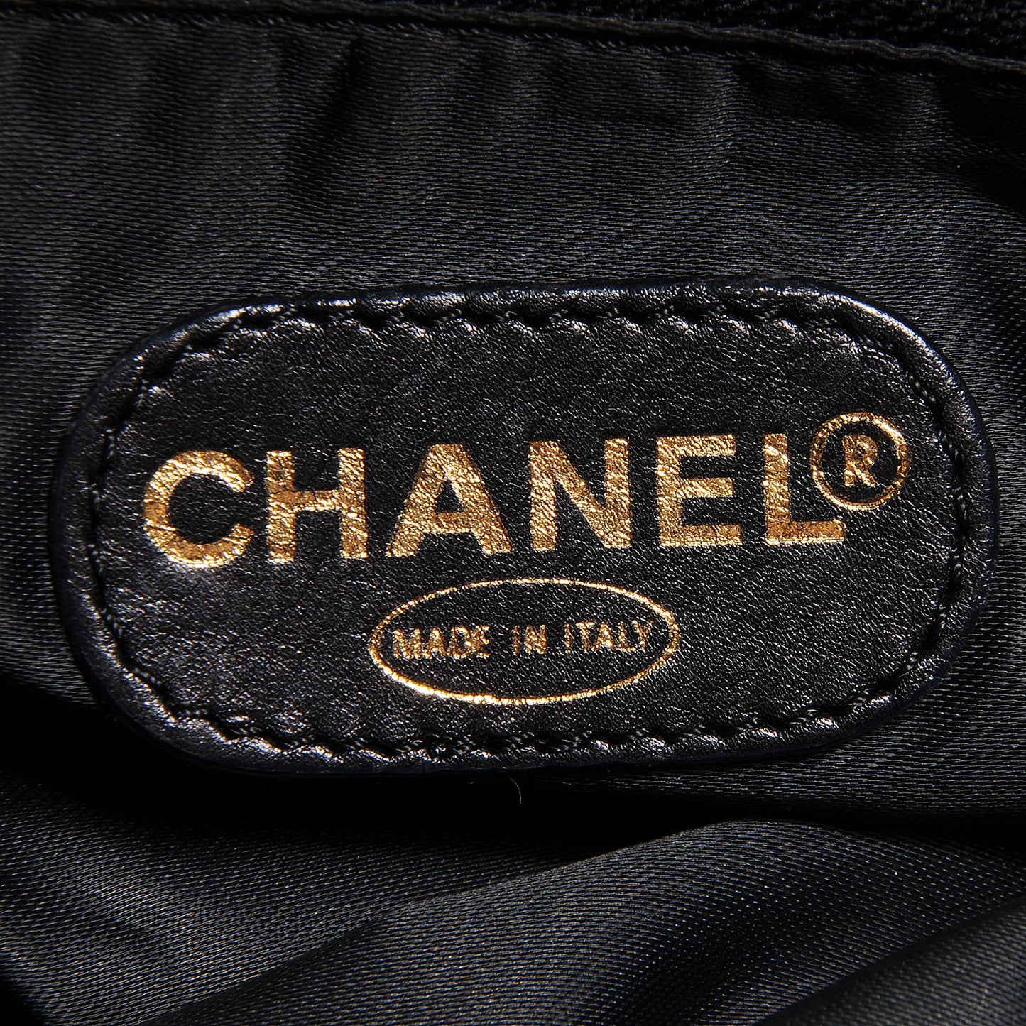 Lambskin CC Tassel Shoulder Bag Black