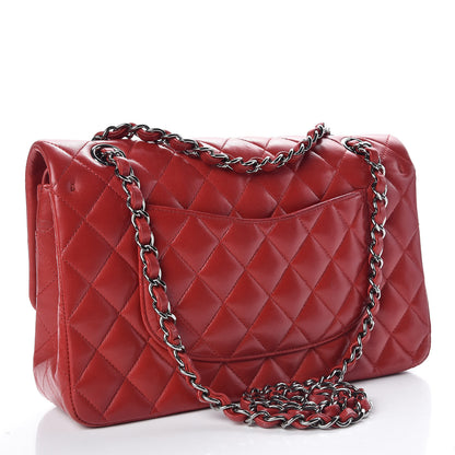 Chanel Lambskin Quilted Medium Double Flap Red 3 of 14