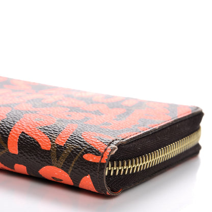 Louis Vuitton Monogram Graffiti Zippy Wallet Orange 9 of 12