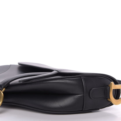 Christian Dior Calfskin Saddle Bag Black 7 of 10