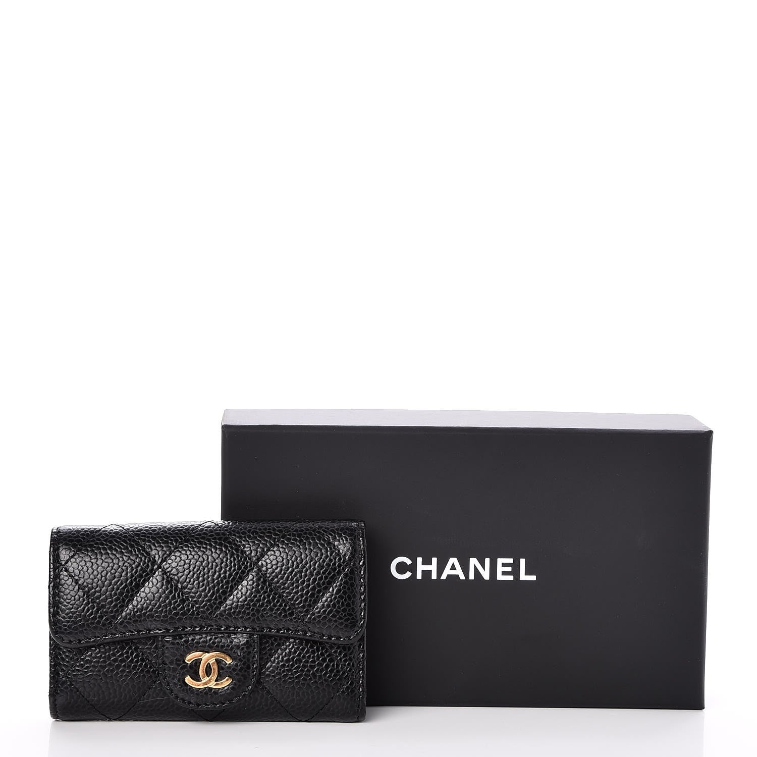 Chanel Caviar Quilted 6 Key Holder Black 9 of 9
