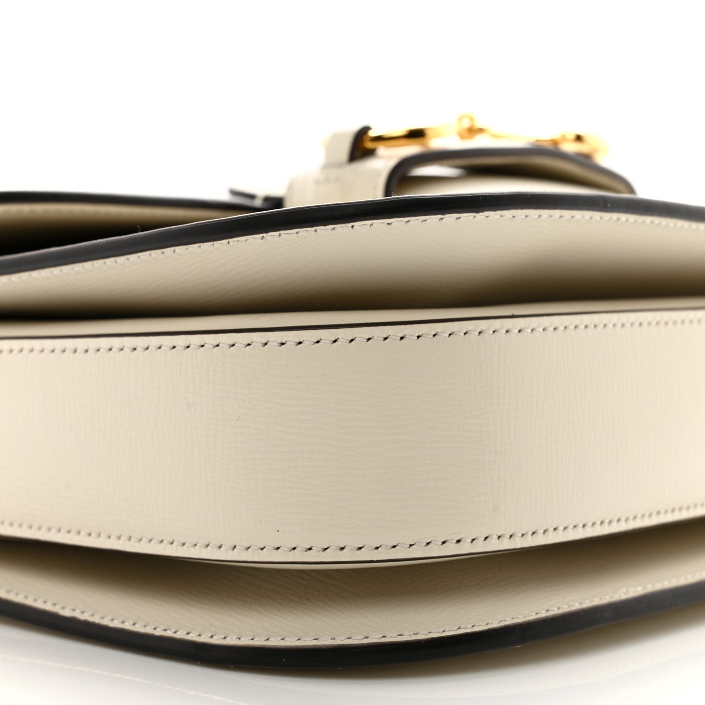 Azalea Calfskin Horsebit 1955 Shoulder Bag Mystic White