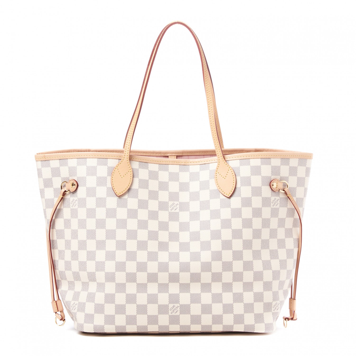 Louis Vuitton Damier Azur Neo Neverfull MM Rose Ballerine 1 of 8