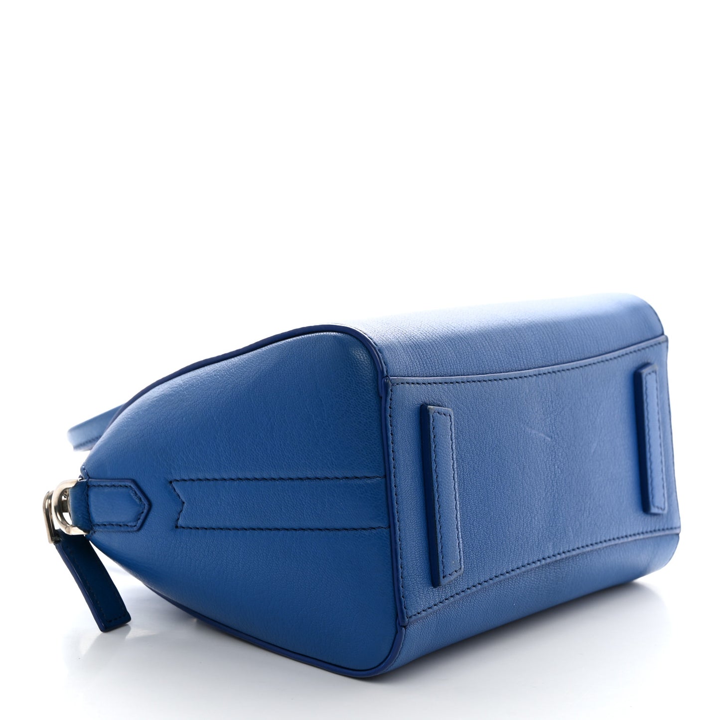 Sugar Goatskin Mini Antigona Indigo Blue