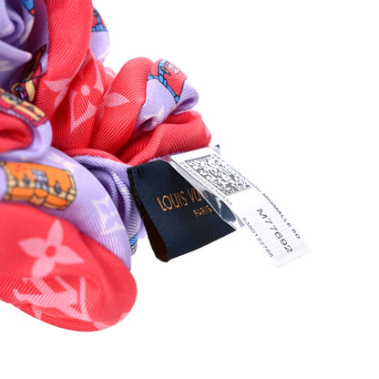 Louis Vuitton Silk Minimalle Scrunchie Pink 3 of 4