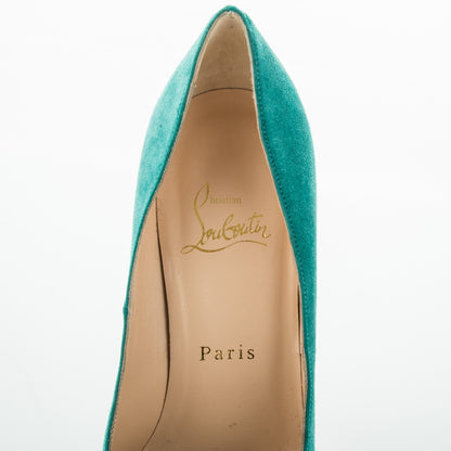 Christian Louboutin Suede Bianca 140 Pumps 36 Caraibes 7 of 7