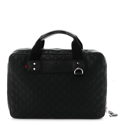Gucci Rubber Guccissima Laptop Briefcase Black 1 of 10