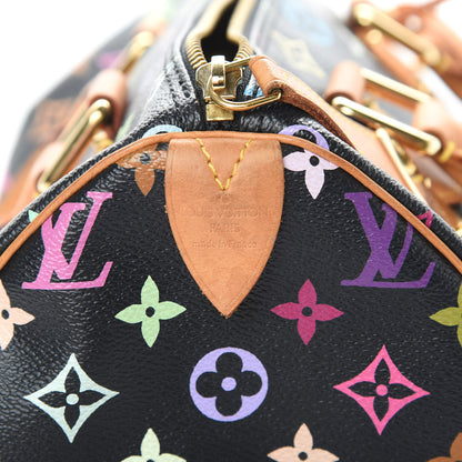 Louis Vuitton Monogram Multicolor Speedy 30 Black 6 of 16