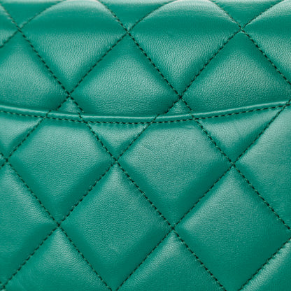 Chanel Lambskin Quilted Small Trendy CC Flap Dual Handle Bag Green 11 of 11