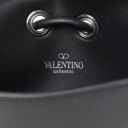 Valentino Garavani Calfskin VLTN Neck Strap Wallet Black 5 of 12