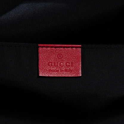 Gucci Crystal Monogram Medium Web Handle Vertical Tote Navy 6 of 7