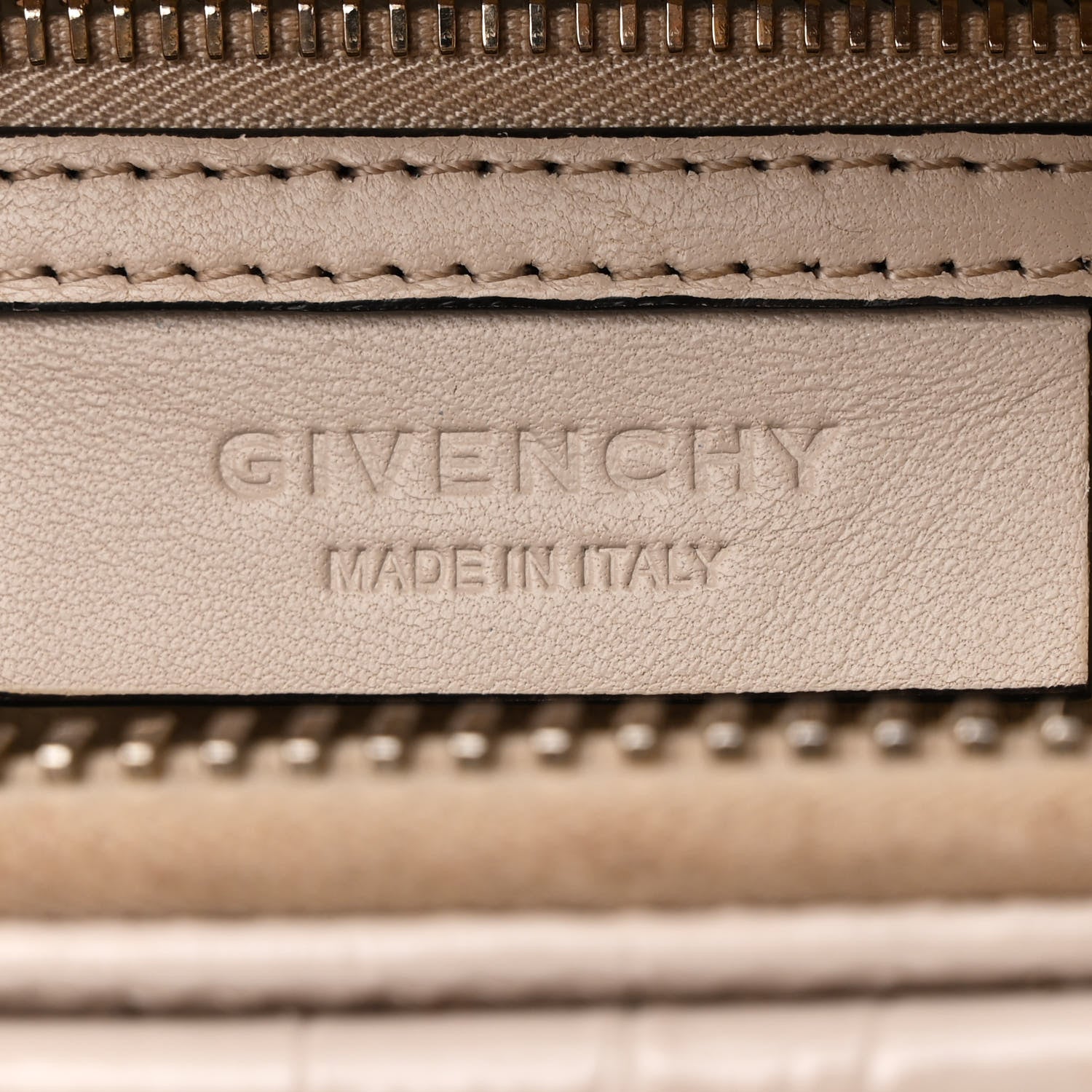 Givenchy Calfskin Crocodile Embossed Mini Antigona Dune 6 of 12