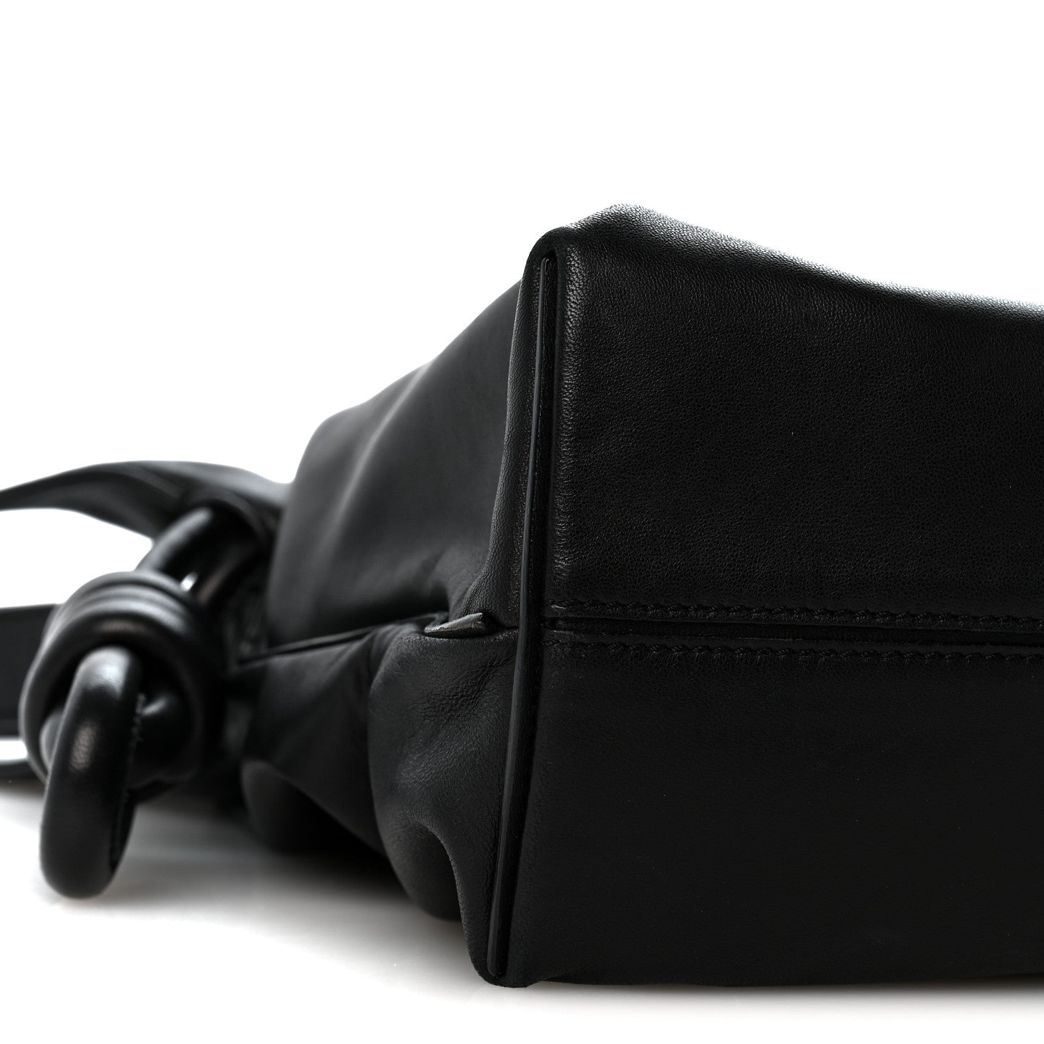 Loewe Calfskin Flamenco Knot Bag Black 8 of 12