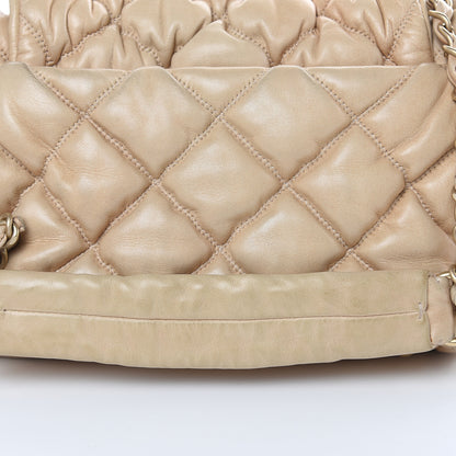 Chanel Lambskin Bubble Quilt Accordion Flap Beige 14 of 19