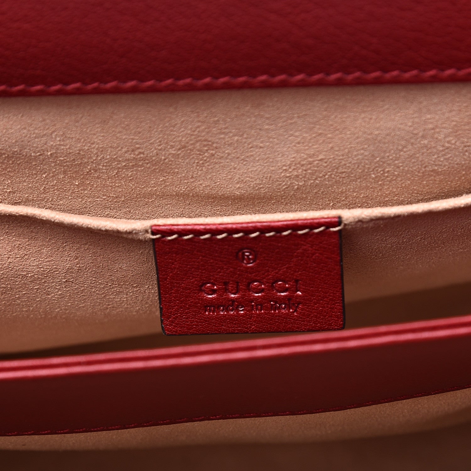 Gucci Suede Calfskin Web Small Ophidia Chain Shoulder Bag New Blue Romantic Cherry 6 of 13
