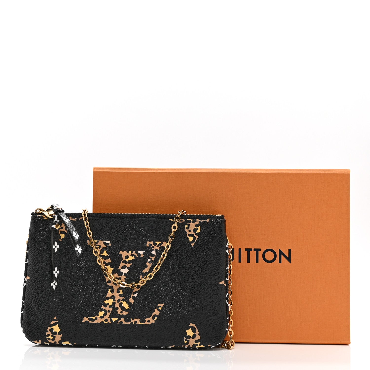 Louis Vuitton Monogram Giant Jungle Pochette Double Zip Black 11 of 11