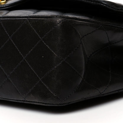 Chanel Lambskin Quilted Medium Double Flap Black 11 of 15