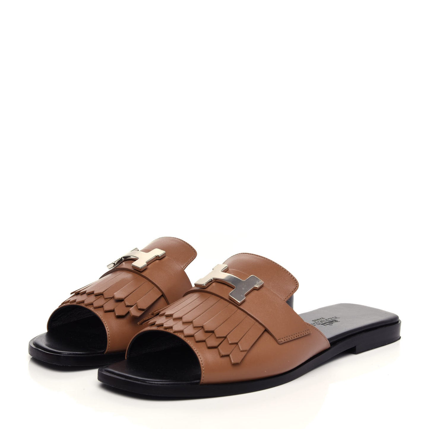 Calfskin Auteuil Sandals 36 Marron Havane