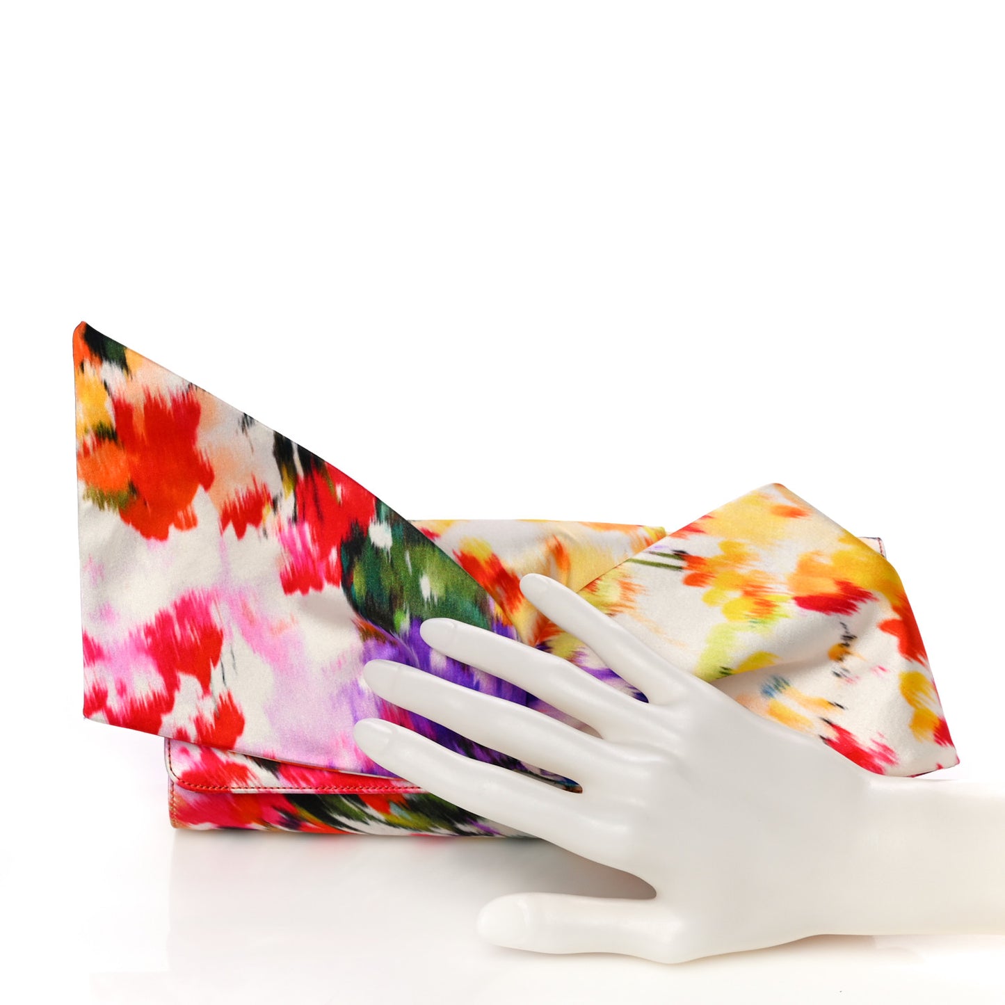 Satin Bow Clutch Multicolor