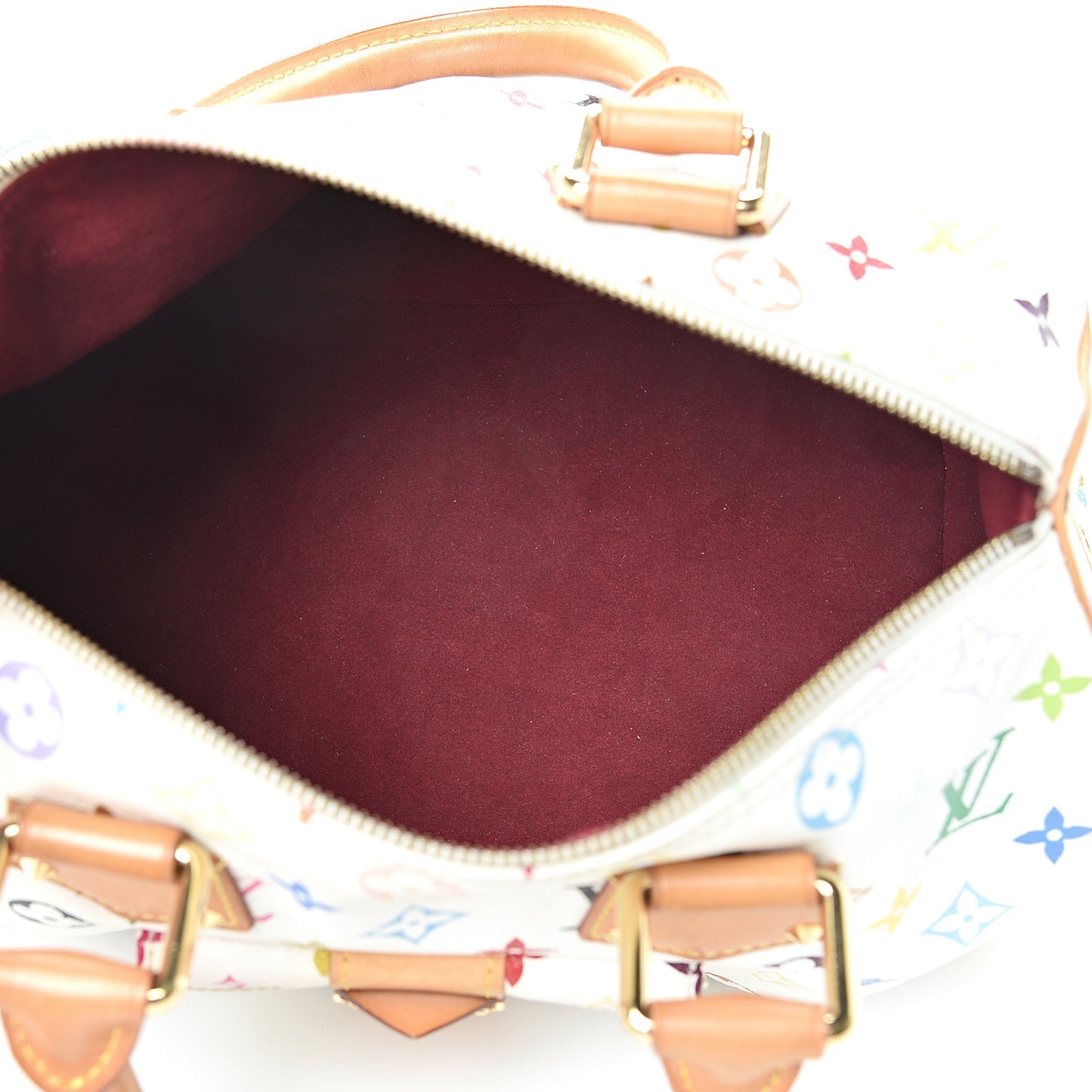 Monogram Multicolor Speedy 30 White