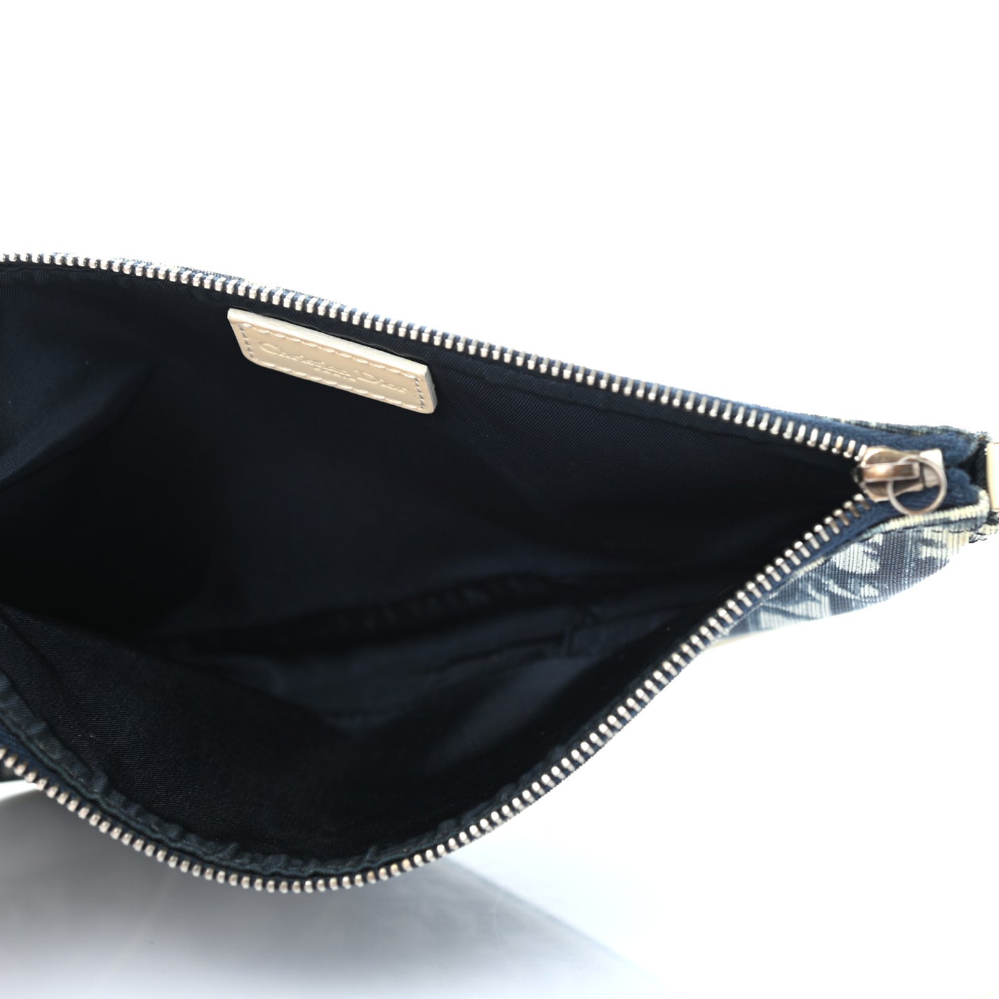 Monogram Mini Saddle Pochette White Blue