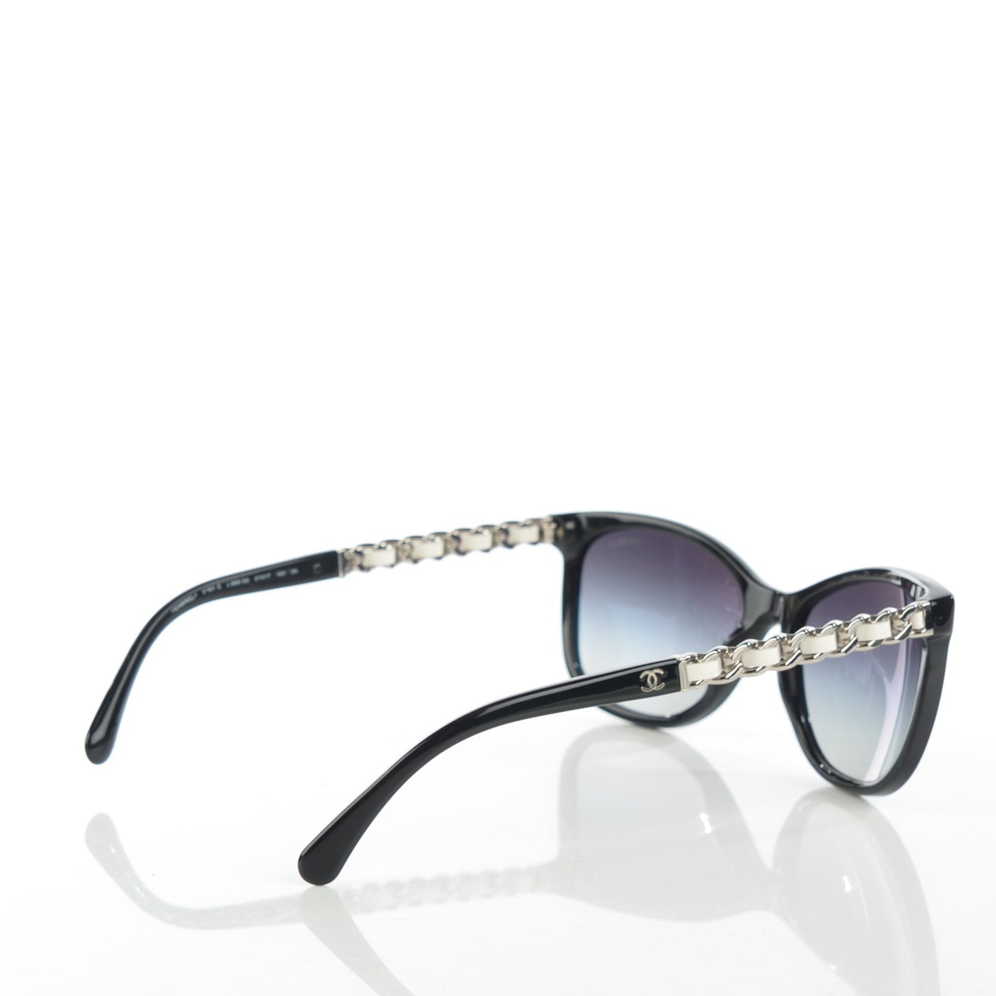 Cat Eye Chain Sunglasses 5260-Q Black
