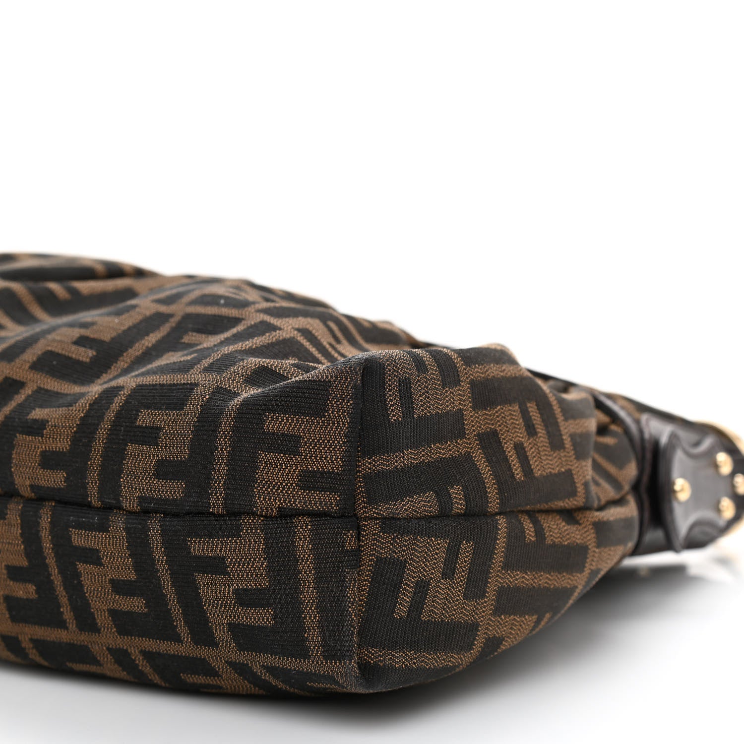 Fendi Zucca Cuoio Lucido Chef Hobo Tobacco Moro 8 of 8