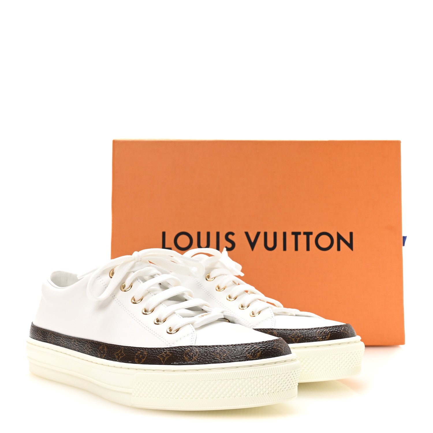 Louis Vuitton Monogram Womens Stellar Sneakers 39.5 White 9 of 9