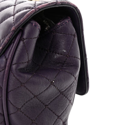 Dolce & Gabbana Lambskin Watersnake Embellished Lucia Shoulder Bag Purple 14 of 19