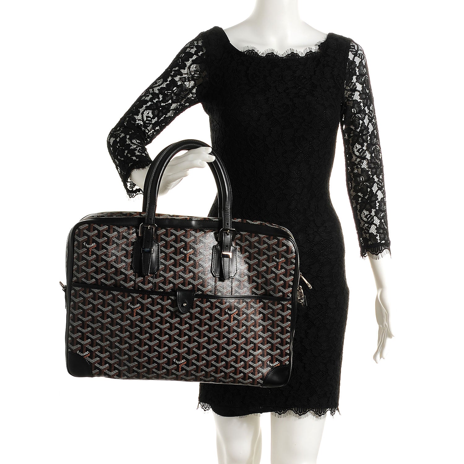 Goyard Goyardine Diplomat 24 Hour Briefcase Black 2 of 9