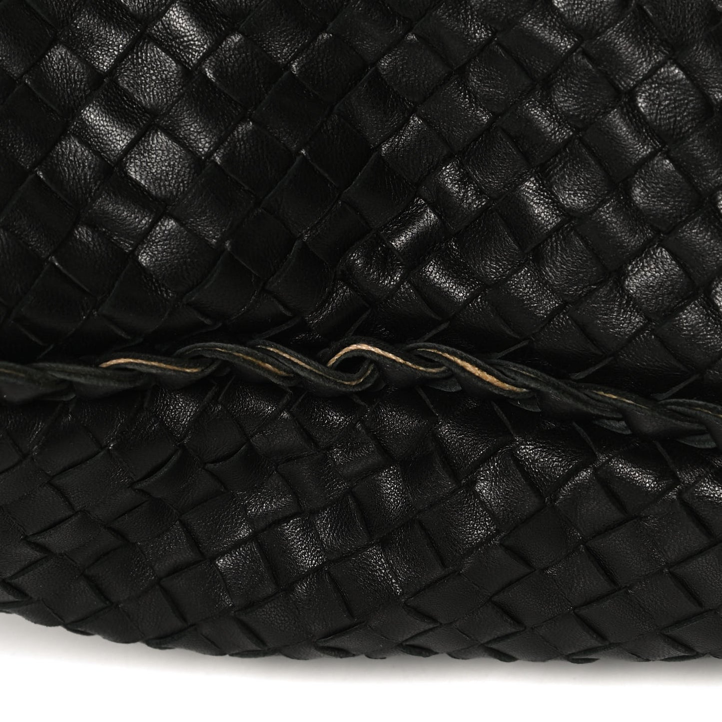 Nappa Intrecciato Large Veneta Hobo Black