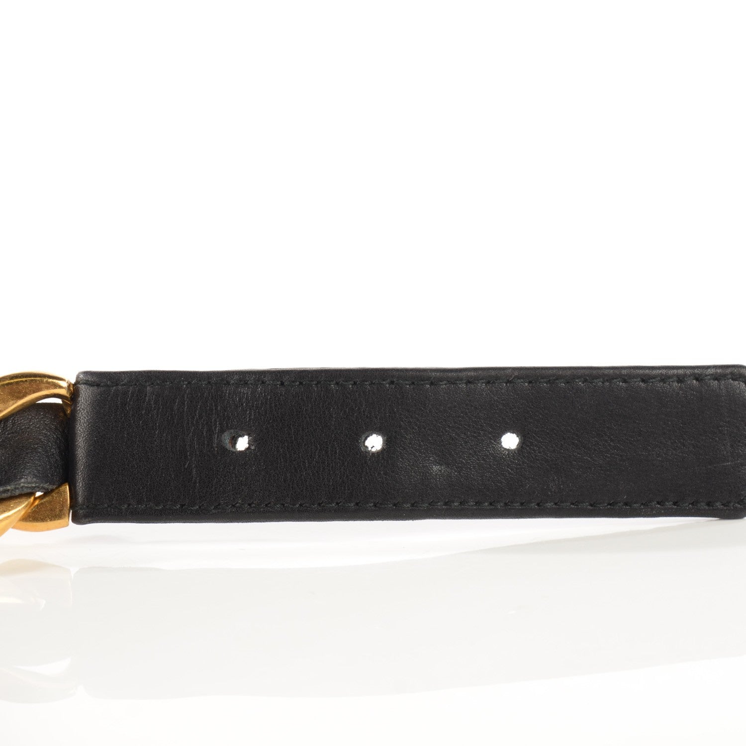 Chanel Lambskin Chain CC Belt 75 30 Black Gold 4 of 8