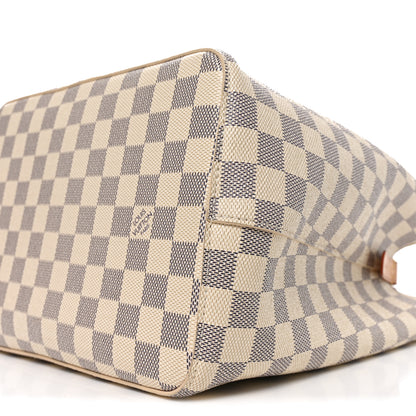 Louis Vuitton Damier Azur Braided Neonoe MM Peach Cream 9 of 9