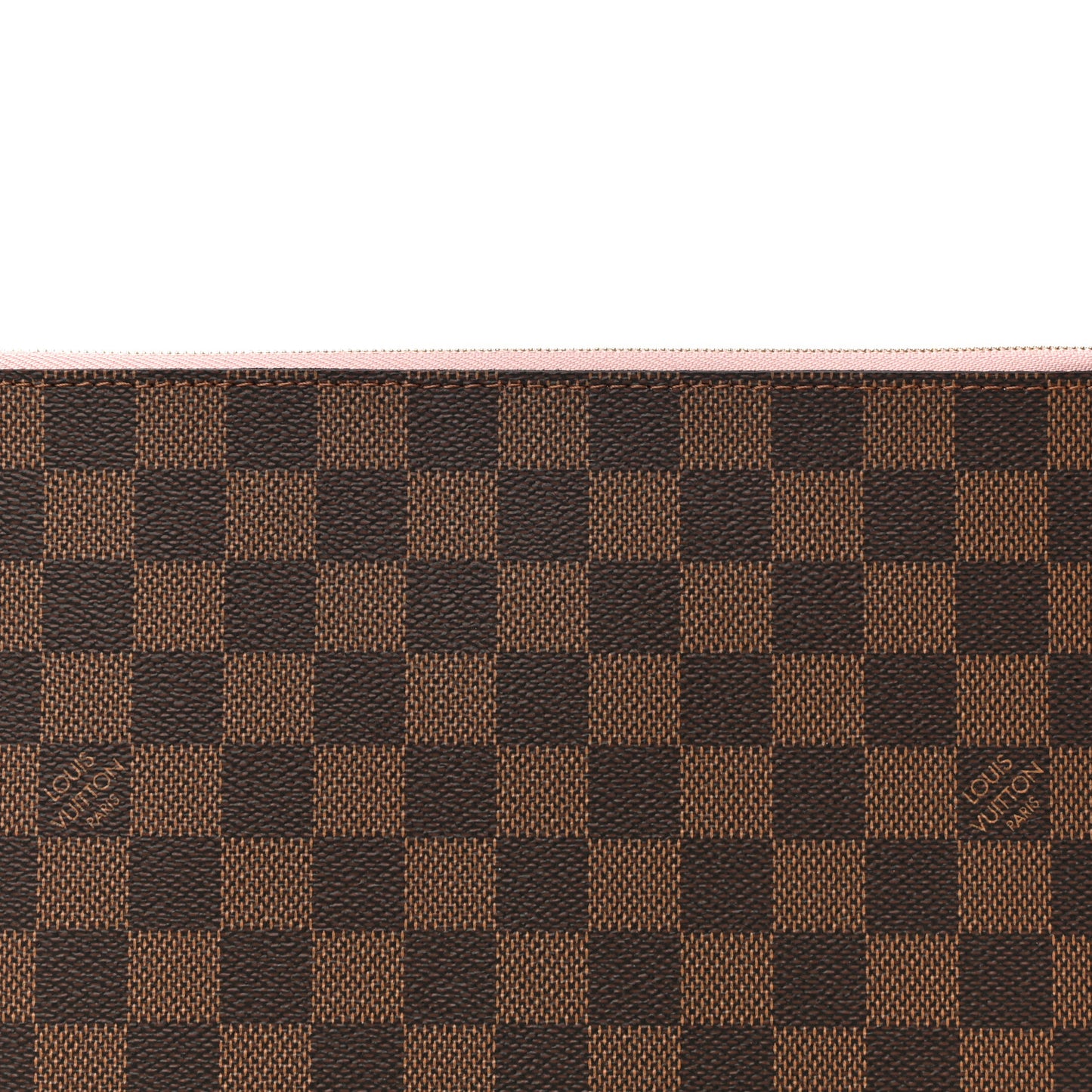 Damier Ebene Neverfull MM GM Pochette Rose Ballerine